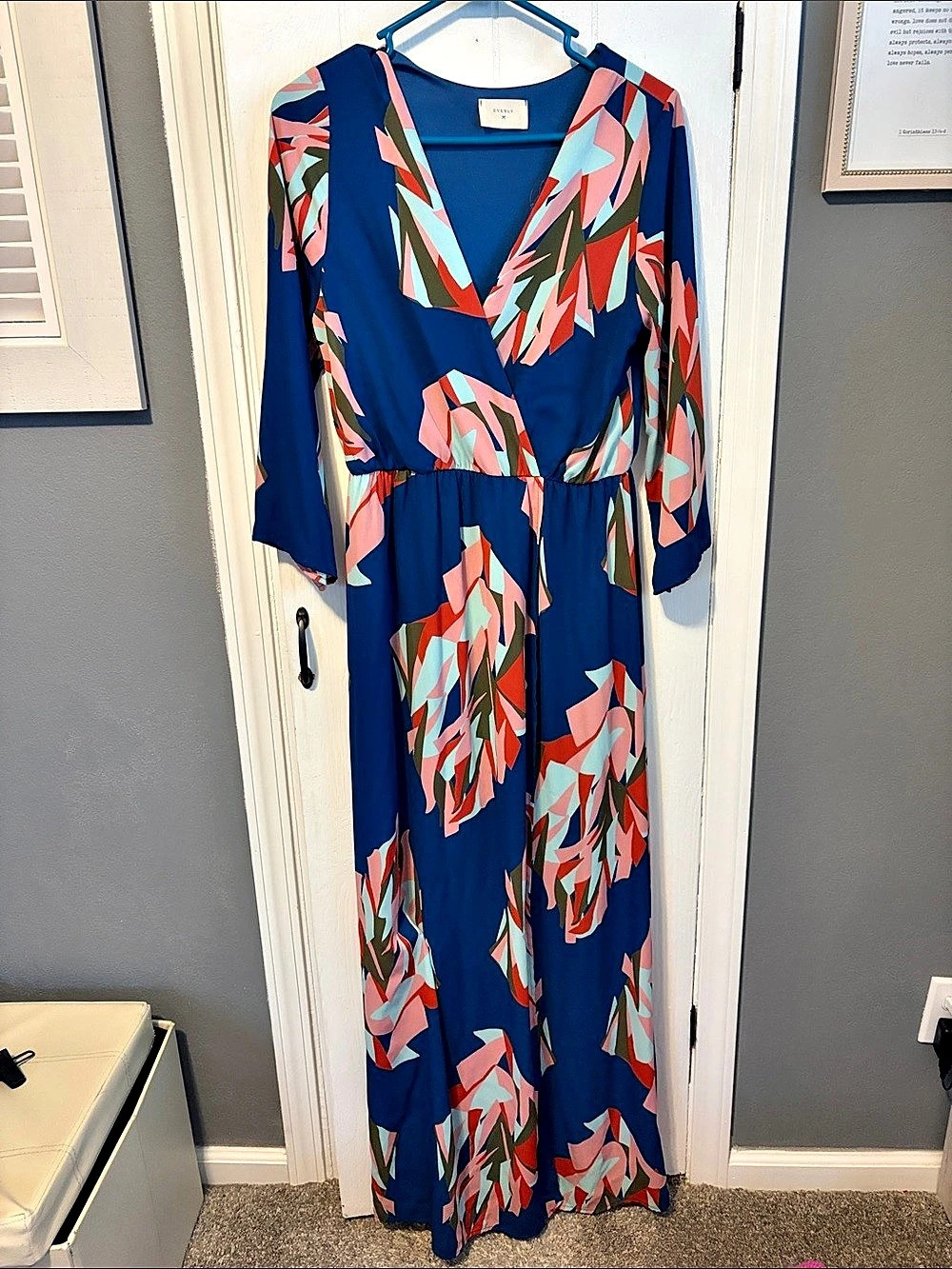 Everly  Women's Abstract Print Maxi Dress
